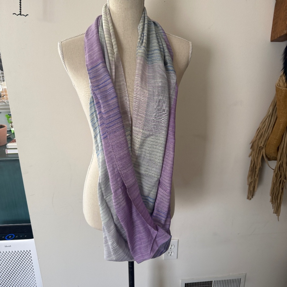 J. JILL New Multicolor Purple Scarf OS